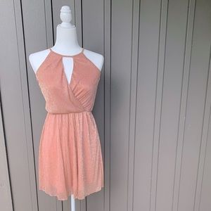 Peach Mini Dress